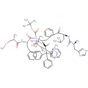 L-Phenylalanine,N-[(1,1-dimethylethoxy)carbonyl]-3-methyl-L-histidyl-1-(triphenylmethyl)-L-histidyl-L-leucyl-O-(1,1-dimethylethyl)-L-seryl-D-phenylalanyl-, methylester