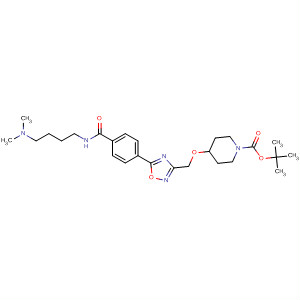 1-Piperidinecarboxylic acid,4-[[5-[4-[[[3-(dimethylamino)propyl]methylamino]carbonyl]phenyl]-1,2,4-oxadiazol-3-yl]methoxy]-, 1,1-dimethylethyl ester