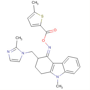4H-Carbazol-4-one,1,2,3,9-tetrahydro-9-methyl-3-[(2-methyl-1H-imidazol-1-yl)methyl]-,O-[(5-methyl-2-thienyl)carbonyl]oxime, (4E)-