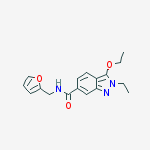 2H-Indazole-6-carboxamide, 3-ethoxy-2-ethyl-N-(2-furanylmethyl)-