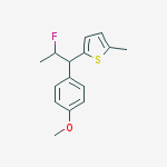Thiophene, 2-[2-fluoro-1-(4-methoxyphenyl)propyl]-5-methyl-