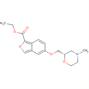 2-Benzofurancarboxylic acid, 5-[[(2S)-4-methyl-2-morpholinyl]methoxy]-,ethyl ester