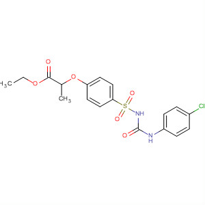 Propanoic acid,2-[4-[[[[(4-chlorophenyl)amino]carbonyl]amino]sulfonyl]phenoxy]-, ethylester
