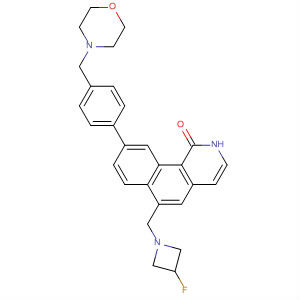 Benz[h]isoquinolin-1(2H)-one,6-[(3-fluoro-1-azetidinyl)methyl]-9-[4-(4-morpholinylmethyl)phenyl]-