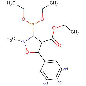4-Isoxazolidinecarboxylic acid,3-(diethoxyphosphinyl)-2-methyl-5-phenyl-, ethyl ester, (3R,4R,5R)-rel-