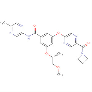 Benzamide,3-[[5-(1-azetidinylcarbonyl)-2-pyrazinyl]oxy]-5-[(1R)-2-methoxy-1-methylethoxy]-N-(5-methyl-2-pyrazinyl)-