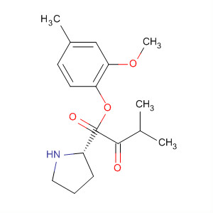 L-Proline, 1-(2-methyl-1-oxopropyl)-, 2-methoxy-4-methylphenyl ester