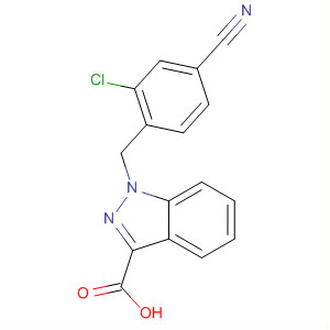 1H-Indazole-3-carboxylic acid, 1-[(2-chloro-4-cyanophenyl)methyl]-