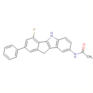 Acetamide, N-(6-fluoro-5,10-dihydro-8-phenylindeno[1,2-b]indol-2-yl)-