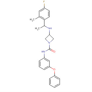 1-Azetidinecarboxamide,3-[[1-(4-fluoro-2-methylphenyl)ethyl]amino]-N-(3-phenoxyphenyl)-