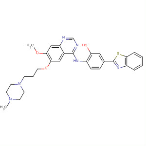 Phenol,5-(2-benzothiazolyl)-2-[[7-methoxy-6-[3-(4-methyl-1-piperazinyl)propoxy]-4-quinazolinyl]amino]-