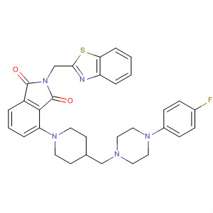 1H-Isoindole-1,3(2H)-dione,2-(2-benzothiazolylmethyl)-4-[4-[[4-(4-fluorophenyl)-1-piperazinyl]carbonyl]-1-piperidinyl]-