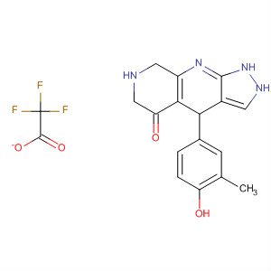 5H-Pyrazolo[3,4-b][1,7]naphthyridin-5-one,1,2,4,6,7,8-hexahydro-4-(4-hydroxy-3-methylphenyl)-,2,2,2-trifluoroacetate (1:1)