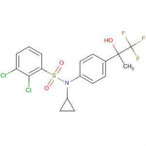 Benzenesulfonamide,2,3-dichloro-N-cyclopropyl-N-[4-(2,2,2-trifluoro-1-hydroxy-1-methylethyl)phenyl]-