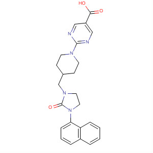 5-Pyrimidinecarboxylic acid,2-[4-[[3-(1-naphthalenyl)-2-oxo-1-imidazolidinyl]methyl]-1-piperidinyl]-