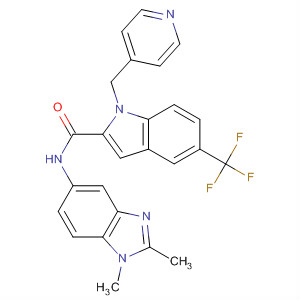 1H-Indole-2-carboxamide,N-(1,2-dimethyl-1H-benzimidazol-5-yl)-1-(4-pyridinylmethyl)-5-(trifluoromethyl)-