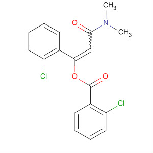 Benzoic acid, 2-chloro-,1-(2-chlorophenyl)-3-(dimethylamino)-3-oxo-1-propenyl ester