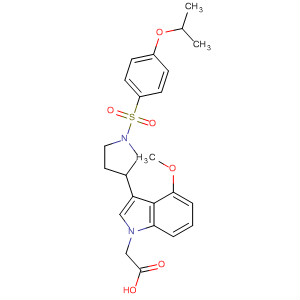 1H-Indole-1-acetic acid,4-methoxy-3-[1-[[4-(1-methylethoxy)phenyl]sulfonyl]-3-pyrrolidinyl]-