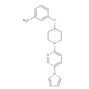 Pyridazine, 3-(1H-imidazol-1-yl)-6-[4-(3-methylphenoxy)-1-piperidinyl]-