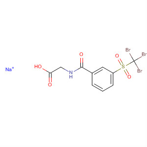 Glycine, N-[3-[(tribromomethyl)sulfonyl]benzoyl]-, sodium salt (1:1)