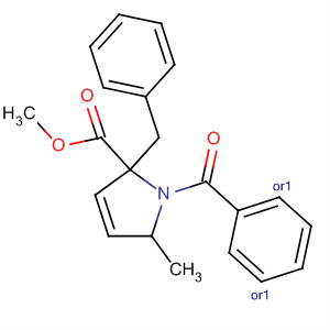 1H-Pyrrole-2-carboxylic acid,1-benzoyl-2,5-dihydro-5-methyl-2-(phenylmethyl)-, methyl ester,(2R,5R)-rel-