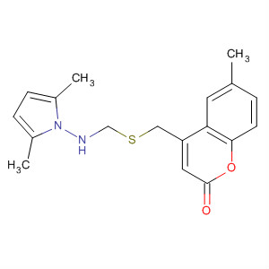 2H-1-Benzopyran-2-one,4-[[[[(2,5-dimethyl-1H-pyrrol-1-yl)amino]methyl]thio]methyl]-6-methyl-
