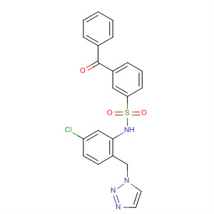 Benzenesulfonamide,3-benzoyl-N-[5-chloro-2-(1H-1,2,3-triazol-1-ylmethyl)phenyl]-