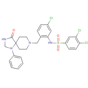 Benzenesulfonamide,3,4-dichloro-N-[5-chloro-2-[(4-oxo-1-phenyl-1,3,8-triazaspiro[4.5]dec-8-yl)methyl]phenyl]-