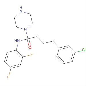 1-Piperazinebutanamide, 4-(3-chlorophenyl)-N-(2,4-difluorophenyl)-