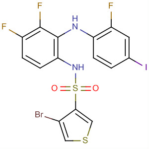 3-Thiophenesulfonamide,4-bromo-N-[3,4-difluoro-2-[(2-fluoro-4-iodophenyl)amino]phenyl]-