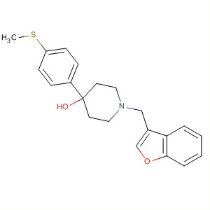 4-Piperidinol, 1-(3-benzofuranylmethyl)-4-[4-(methylthio)phenyl]-