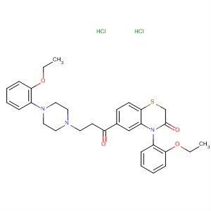 2H-1,4-Benzothiazin-3(4H)-one,4-(2-ethoxyphenyl)-6-[3-[4-(2-ethoxyphenyl)-1-piperazinyl]-1-oxopropyl]-,dihydrochloride