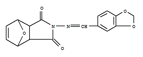 4,7-Epoxy-1H-isoindole-1,3(2H)-dione,2-[(1,3-benzodioxol-5-ylmethylene)amino]-3a,4,7,7a-tetrahydro-