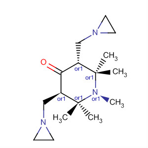 4-Piperidinone, 3,5-bis(1-aziridinylmethyl)-1,2,2,6,6-pentamethyl-,trans-