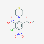 Benzoic acid, 4-chloro-3,5-dinitro-2-(4-thiomorpholinyl)-, methyl ester