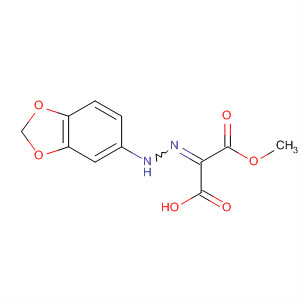 Propanedioic acid, (1,3-benzodioxol-5-ylhydrazono)-, monomethylester