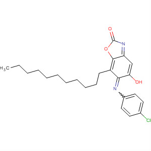 2(6H)-Benzoxazolone, 6-[(4-chlorophenyl)imino]-5-hydroxy-7-undecyl-