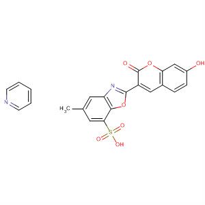 7-Benzoxazolesulfonic acid,2-(7-hydroxy-2-oxo-2H-1-benzopyran-3-yl)-5-methyl-, compd. withpyridine (1:1)