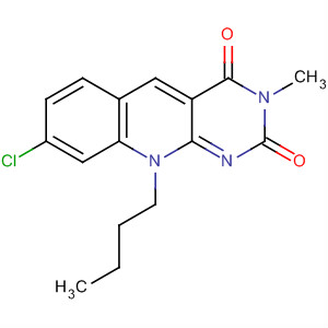 Pyrimido[4,5-b]quinoline-2,4(3H,10H)-dione,10-butyl-8-chloro-3-methyl-