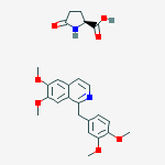 5-oxo-L-proline, compound with 1-(3,4-dimethoxybenzyl)-6,7-dimethoxyisoquinoline (1:1)
