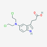 3-{5-[bis(2-chloroethyl)amino]-1H-indol-3-yl}propanoic acid