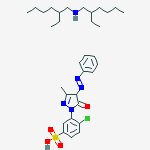 4-chloro-3-[4,5-dihydro-3-methyl-5-oxo-4-(phenylazo)-1H-pyrazol-1-yl]benzenesulphonic acid, compound with bis(2-ethylhexyl)amine (1:1)