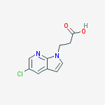 1H-Pyrrolo[2,3-b]pyridine-1-propanoic acid, 5-chloro-