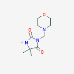5,5-dimethyl-3-(morpholin-4-ylmethyl)imidazolidine-2,4-dione