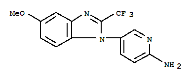 2-Pyridinamine,5-[5-methoxy-2-(trifluoromethyl)-1H-benzimidazol-1-yl]-