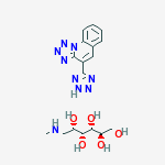 D-Glucitol, 1-deoxy-1-(methylamino)-, compd. with 4-(1H-tetrazol-5-yl)-tetrazolo[1,5-a]quinoline (1:1)