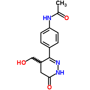 N-{4-[4-(hydroxymethyl)-6-oxo-1,4,5,6-tetrahydropyridazin-3-yl]phenyl}acetamide