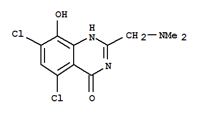 4(3H)-Quinazolinone,  5,7-dichloro-2-[(dimethylamino)methyl]-8-hydroxy-