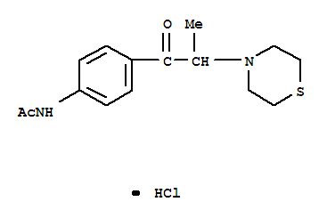 N-[4-(2-thiomorpholin-4-ylpropanoyl)phenyl]acetamide hydrochloride