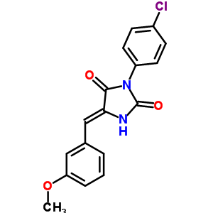 (5z)-3-(4-chlorophenyl)-5-[(3-methoxyphenyl)methylidene]imidazolidine-2,4-dione